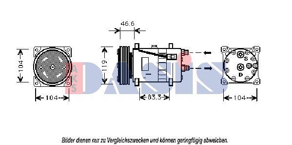 AKS DASIS kompresorius, oro kondicionierius 850485N